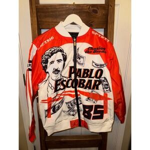 Reason Pablo Escobar El Patron Racing Bomber Jacket Men's Size M